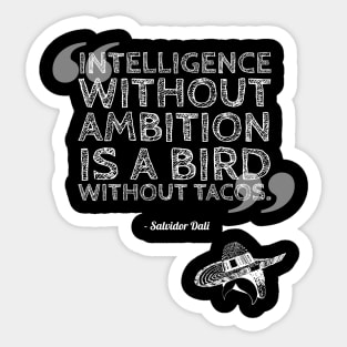 Taco Philosophy Intelligence Dali Sticker